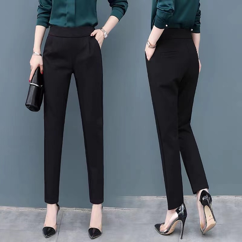 Black Slacks Pants for women S-3XL Stretchable | Shopee Philippines