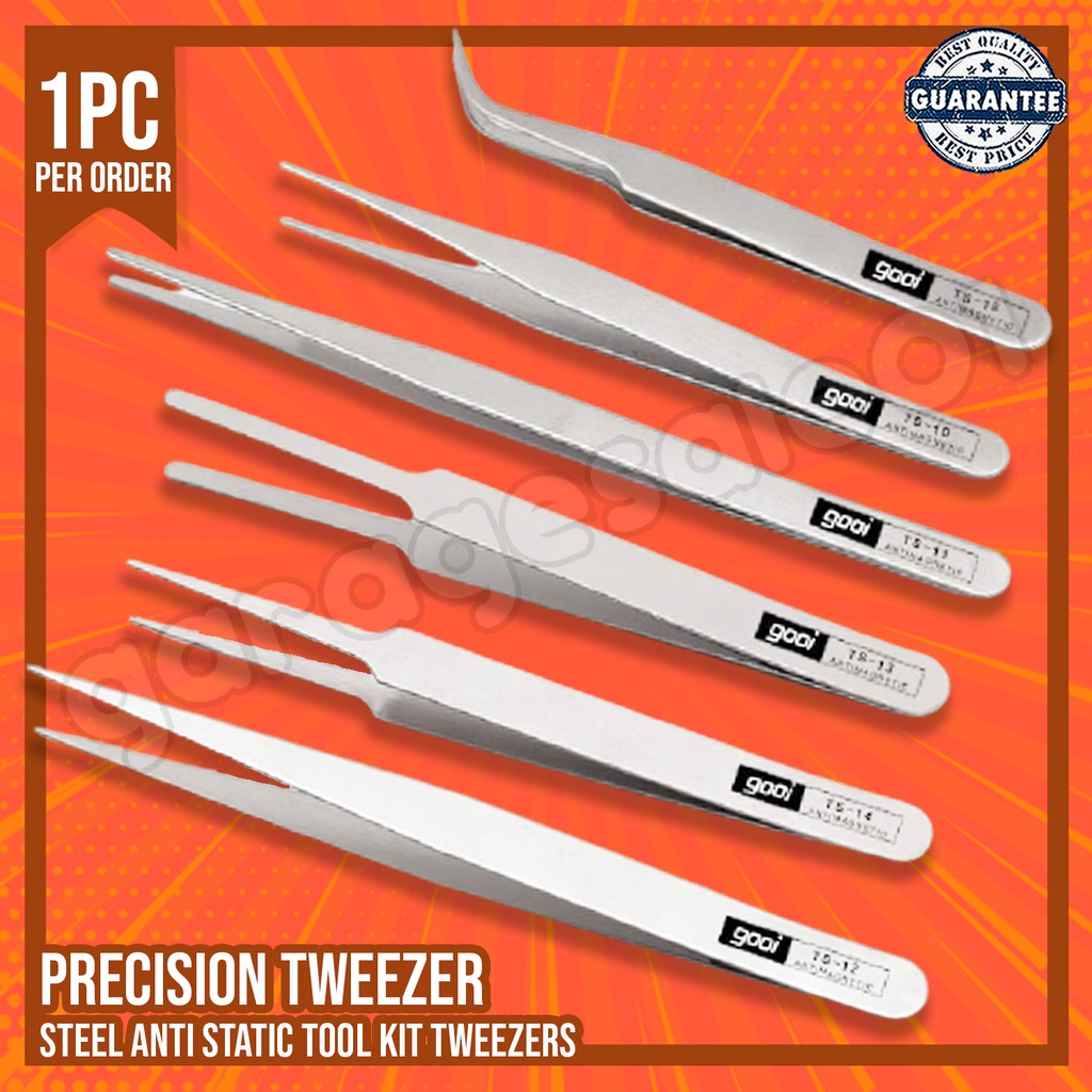 ⚡Precision Tweezer Set Stainless Steel Anti Static Tool Kit Tweezers⚡ |  Shopee Philippines