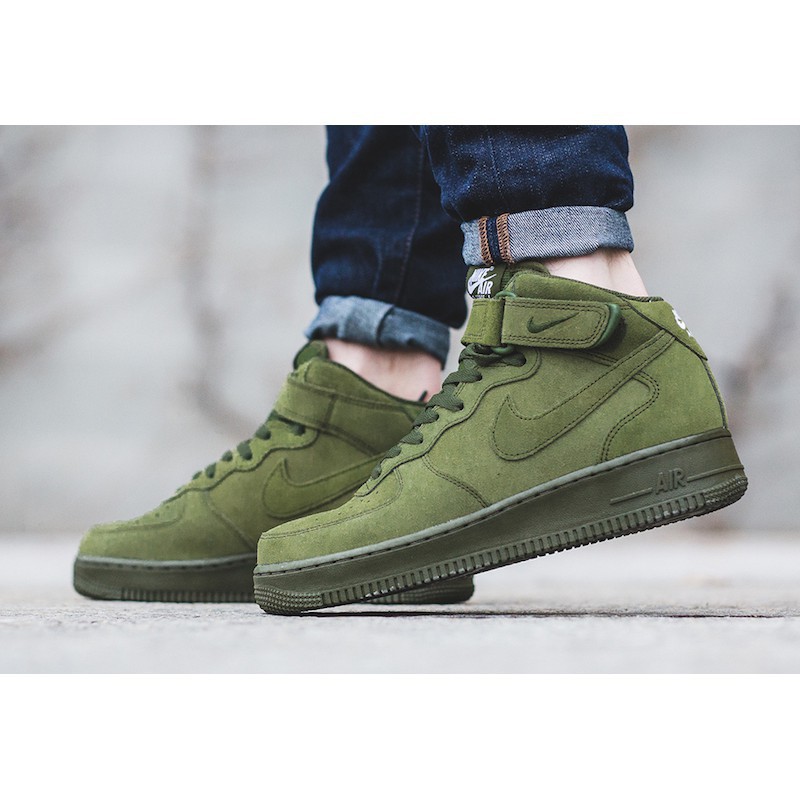 nike air force 1 high army green