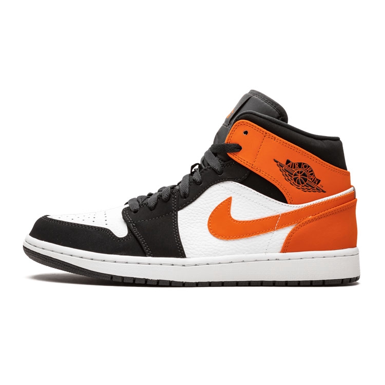 black orange jordan 1 mid