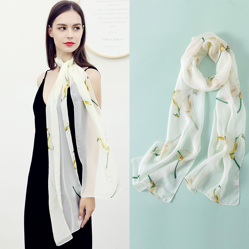buy plain silk scarves
