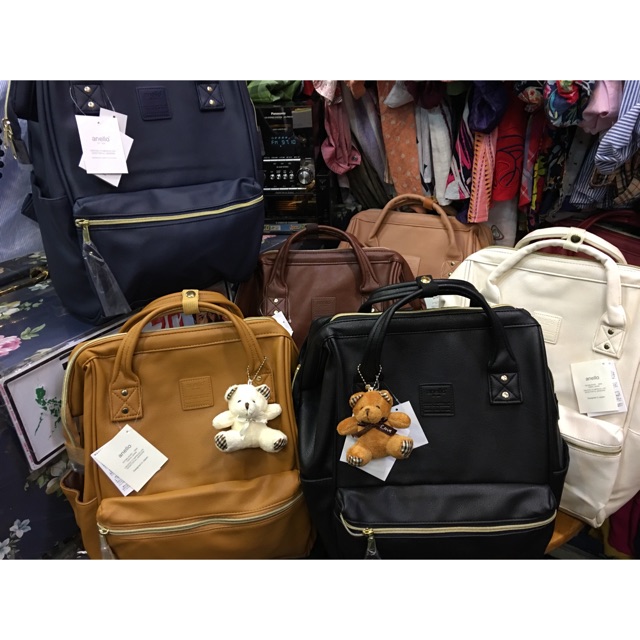 Anello backpack synthetic leather authentic ( large sze) Shopee Philippines