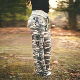 women's plus size camo joggers