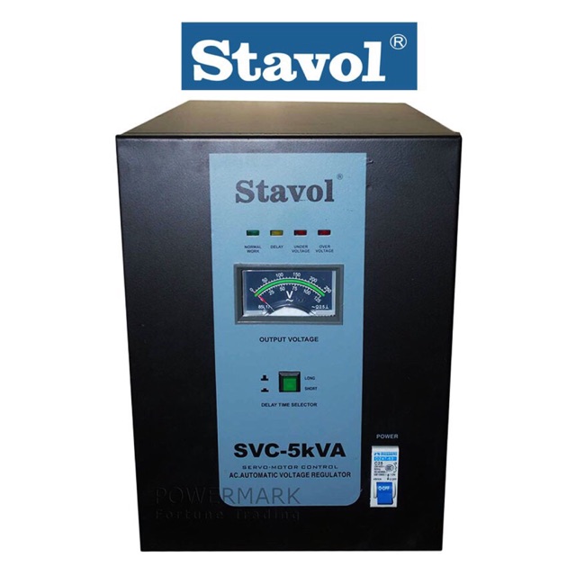 STAVOL AVR ST5KVA AUTOMATIC VOLTAGE REGULATOR 5000W SERVO MOTOR W