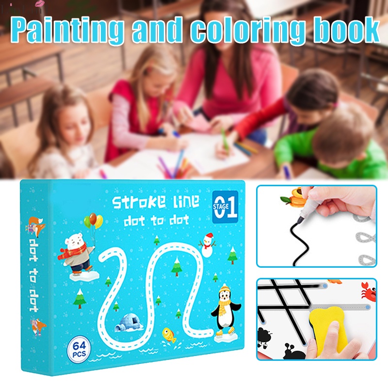 Magical Tracing Workbook Erasable Drawing Practice Book with Gifts For Kids