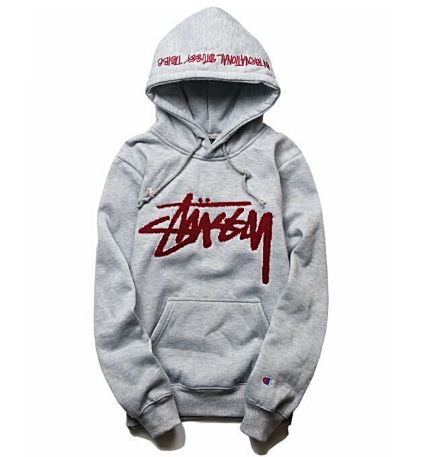 stussy champion jacket