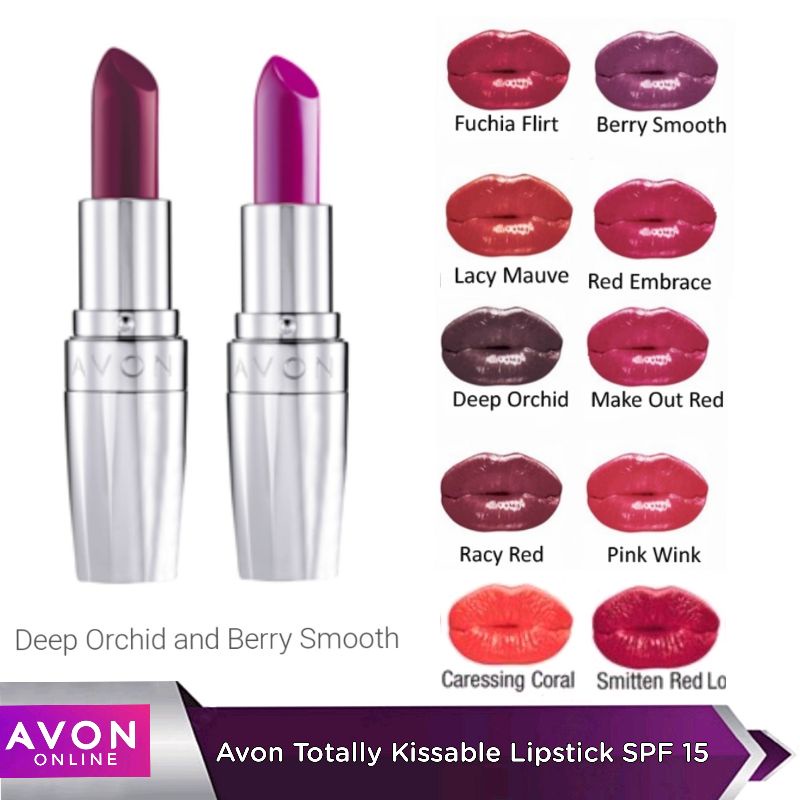 Avon Totally Kissable Lipstick with SPF 15 3.6g | Shopee Philippines