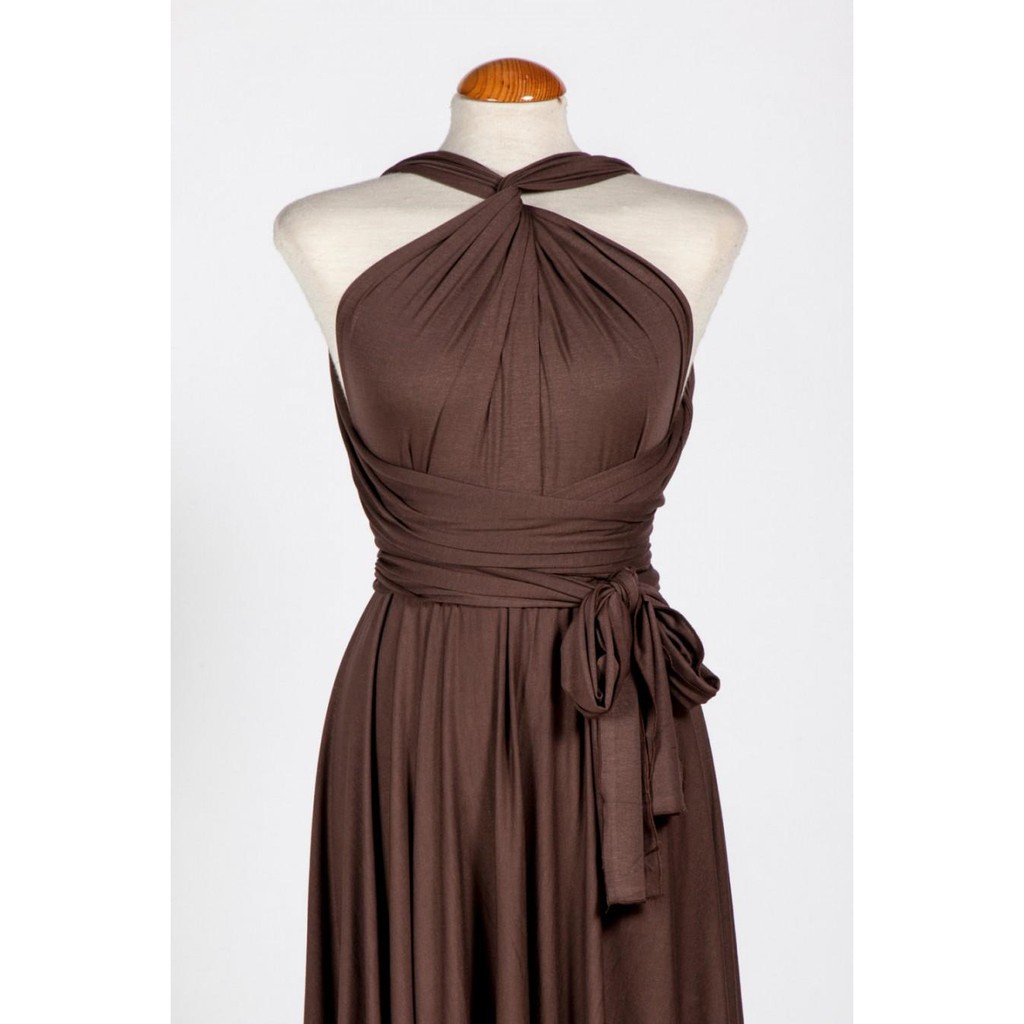 brown infinity dress