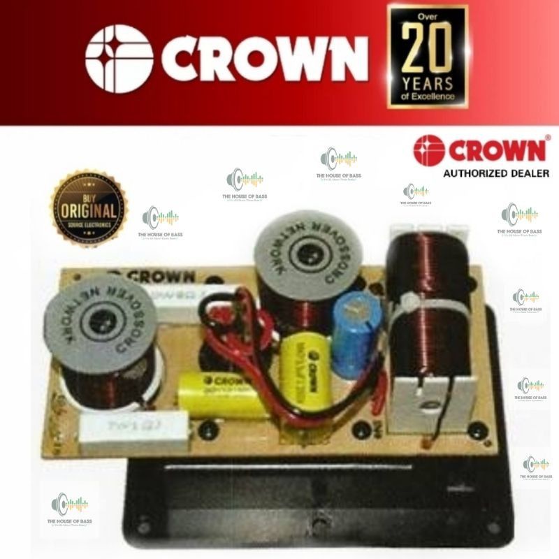 Original Crown CN-3600 3-Way 600 Watts 18db/Octave With Terminal Panel ...