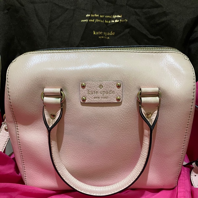 Authentic Kate Spade Alessa Wellesley Leather Satchel | Shopee Philippines