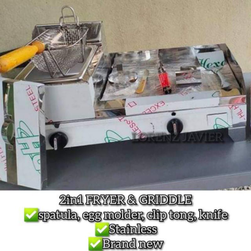 2IN1 BURGER GRIDDLE WITH DEEP FRYER Shopee Philippines