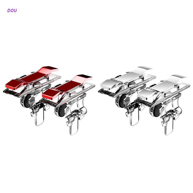 Dou 2pcs E9 Mobile Phone Game Joysticks Gamepad For Pubg Stg Fps Tps Trigger Fire Button Shooting Game Aim Key L1r1 Controll Shopee Philippines