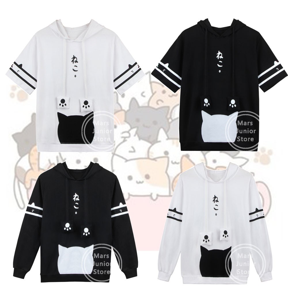 short sleeve hoodie anime