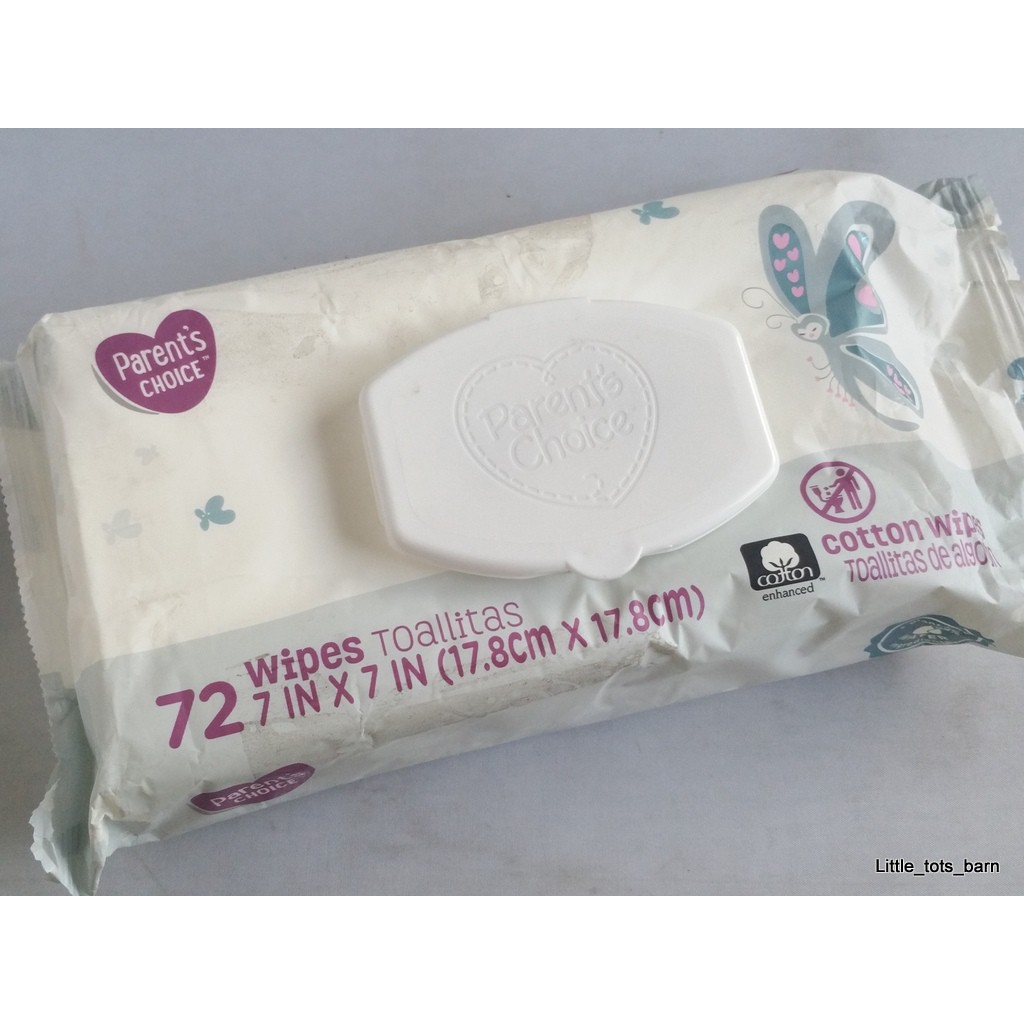 parent's choice cotton wipes