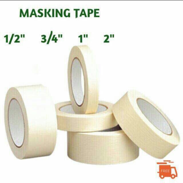 1Pc Masking Tape / Paper Tape Adhesive Tape(Random Brand) Shopee