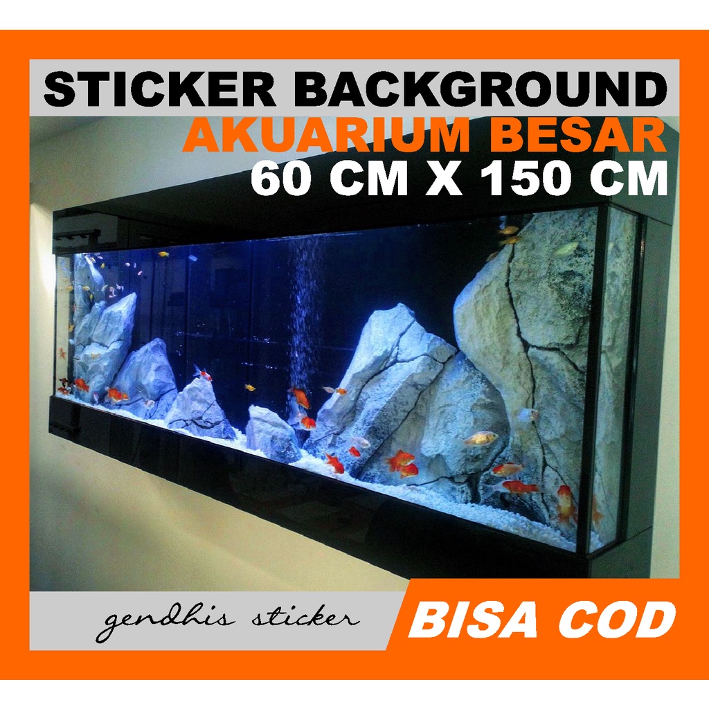 HITAM Black Aquarium Background Sticker Doff 60cm x 150cm | Shopee  Philippines