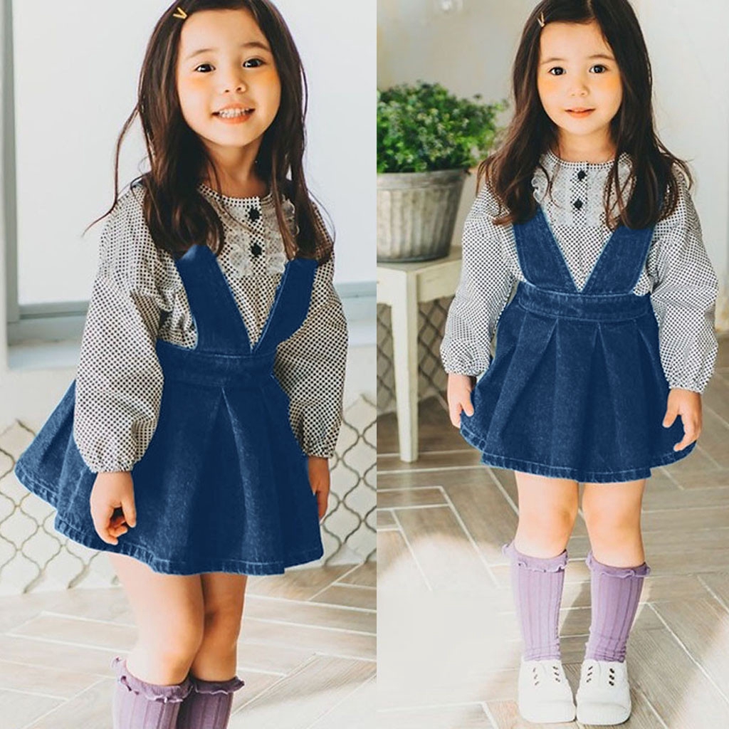 denim overall dress kids