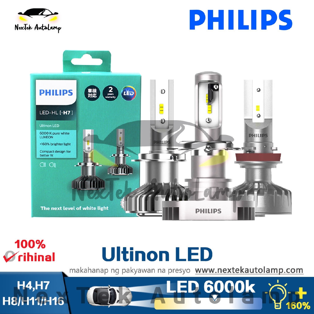  Ultinon LED H4 H7 H8 H11 H16 Light +160% Brighter Car Headlight .