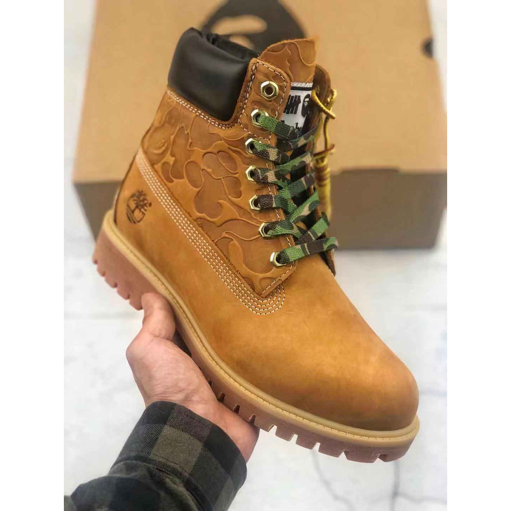 bape x undefeated x timberland