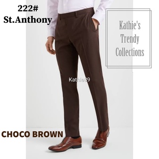 ☒▧❇St.Anthony 222# Skinny Slacks for men BROWN / CHOCO BROWN / MAROON★1-2 days delivery