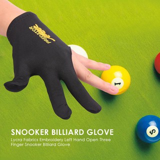 Grey Spandex Snooker Billiard Glove Pool Left Hand Open Three Fin SP