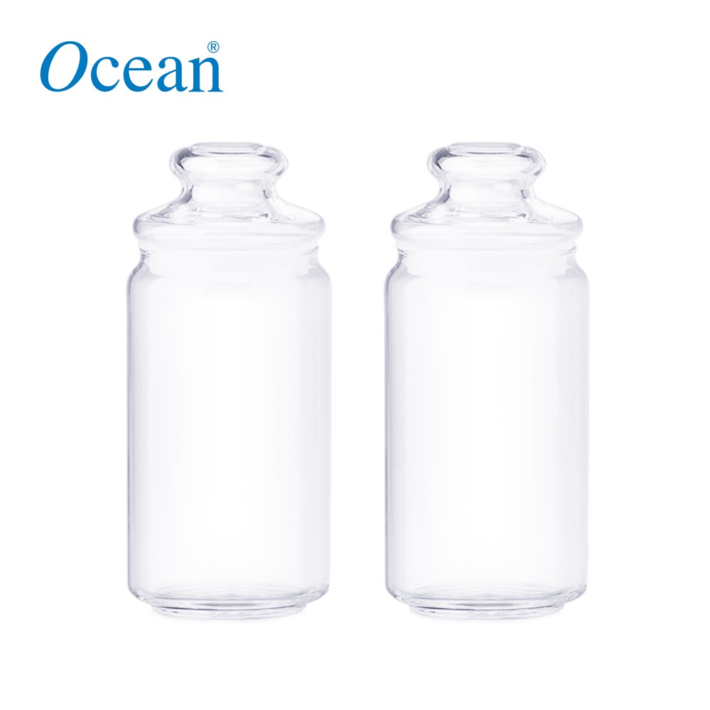 Ocean Glassware Pop Jar Glass Cover 1000 Ml 1 Liter Set Of 2 Shopee Philippines