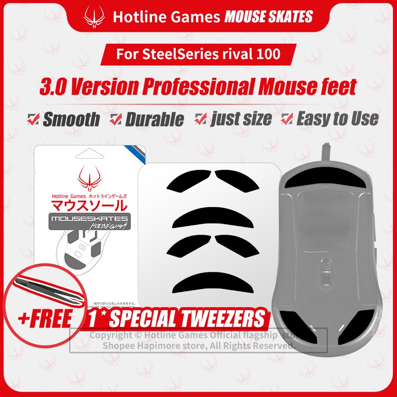 2Sets/4Sets Hotline Games 3.0 Gaming Mouse Feet Skates for Steelseries