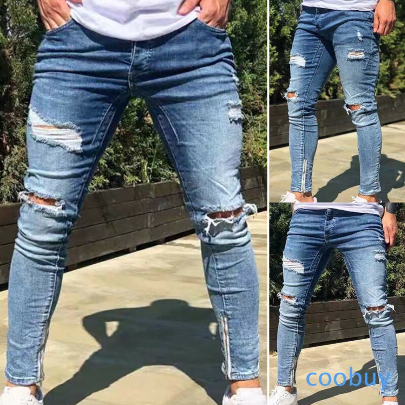 destroyed skinny jeans