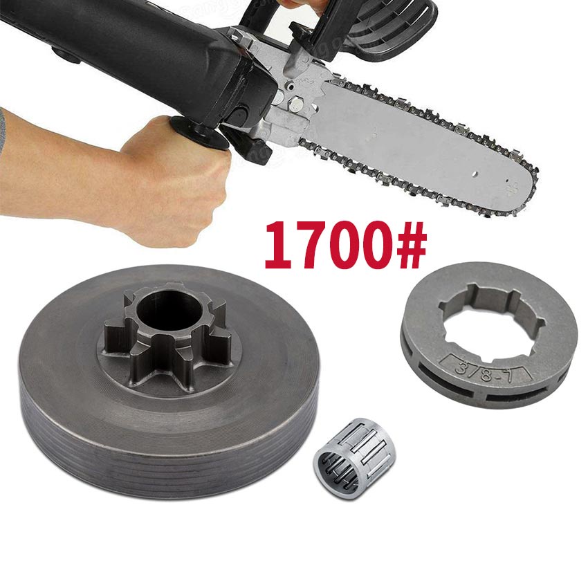 Chainsaw Clutch Drum Sprocket Kit 3/8" 7T with Needle Bearing for 45cc