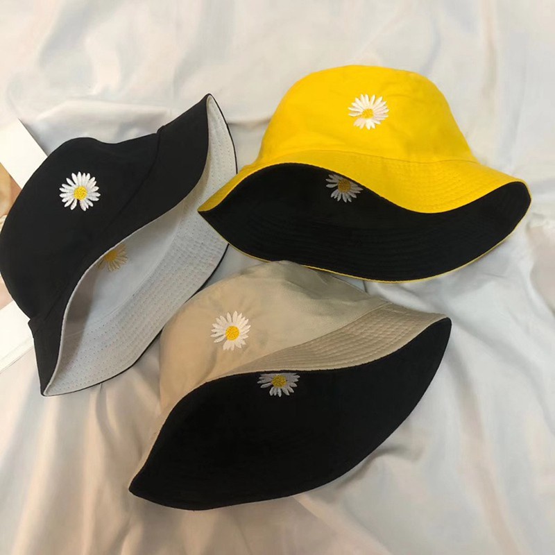 【high quality】GD Peaceminusone Hat G-DRAGON BIGBANG little Daisy fisherman cap Men and Women Casual Bucket Hat