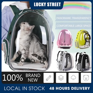 Cat Bag Kitten Backpack Pet Carrier Outdoor Backpack Portable Travel Transparent Space Bag