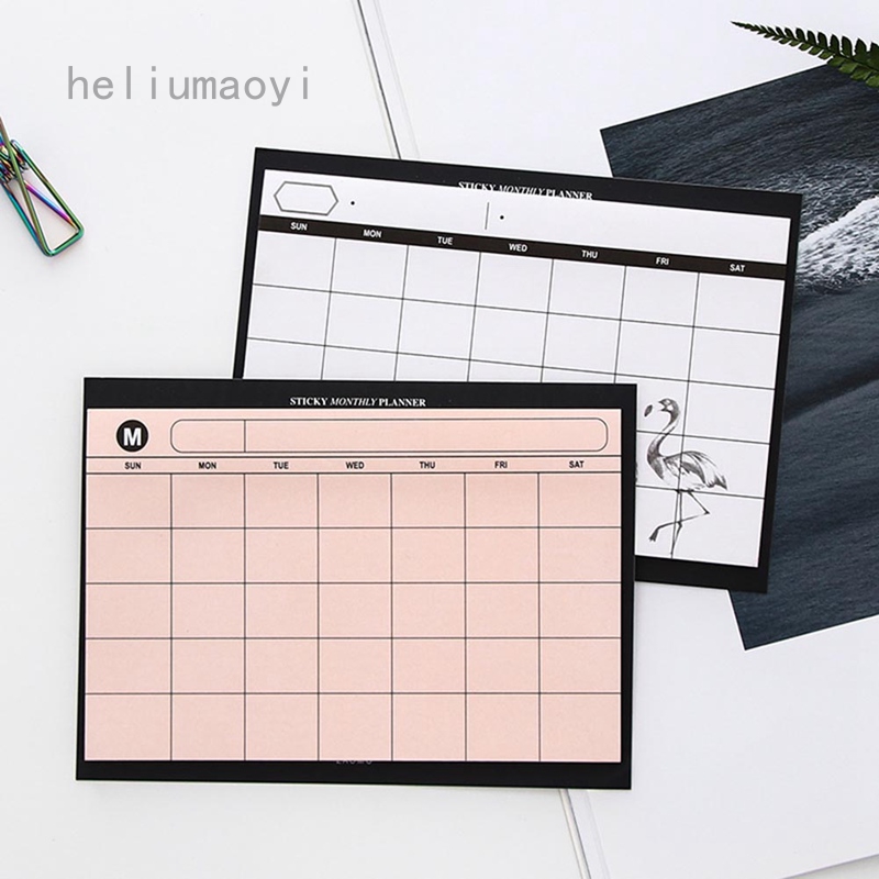 Simple Style Monthly Paper Pad 30 Sheets Diy Monthly Planner Desk Agenda Gift School Office Shopee Philippines