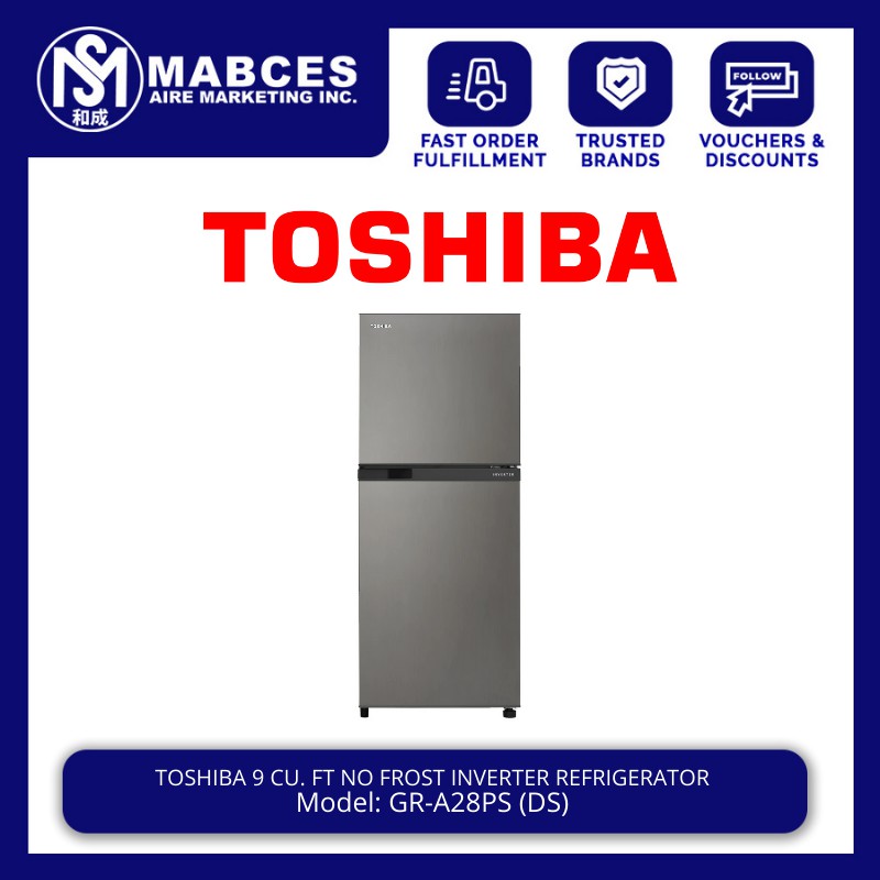 Toshiba 9 cu. ft. No Frost Inverter Refrigerator GR-A28PS Dark Silver ...