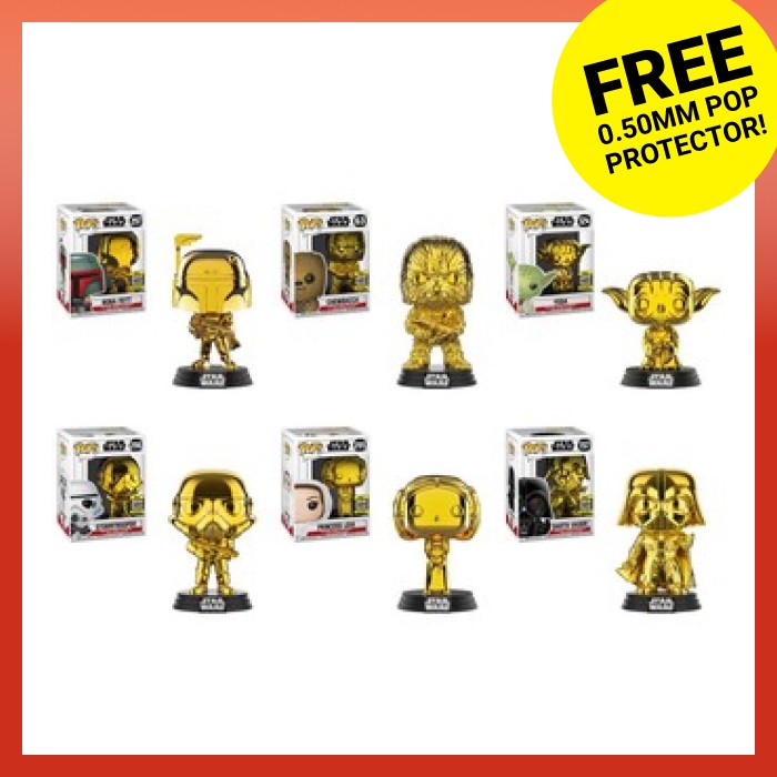 funko pop star wars gold chrome stormtrooper