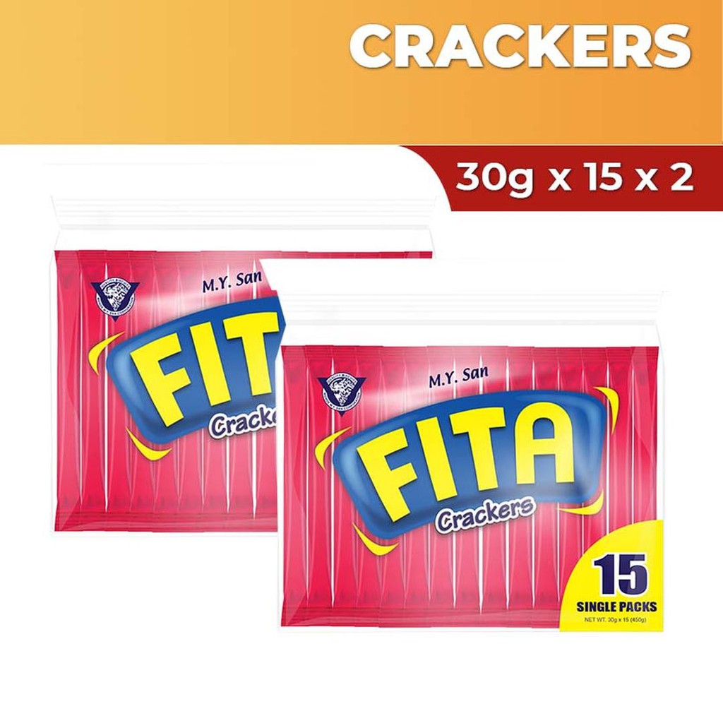 Fita Crackers Ready to Eat Snack 30g x 15 X 2 | Shopee Philippines