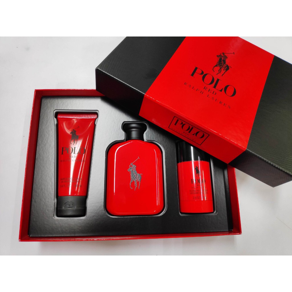 polo red aftershave gift set