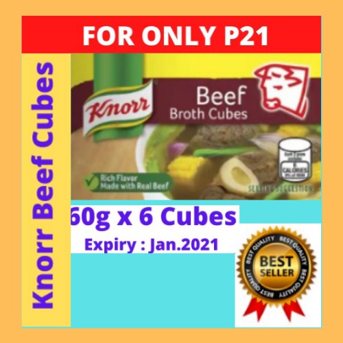 Sale Knorr Beef Broth Cubes 60g X 6 Cubes Shopee Philippines
