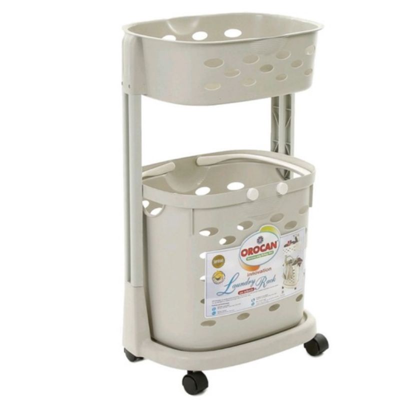 Orocan Laundry Rack / Basket on Wheels 8788 Shopee Philippines