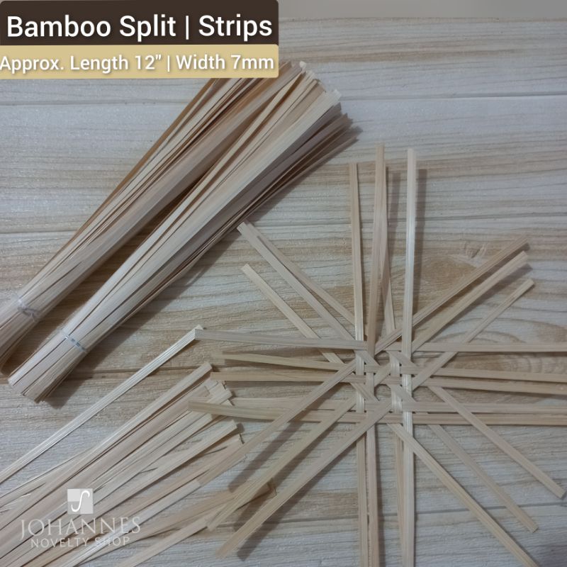Bamboo Split Bamboo Strips [200 pcs] Shopee Philippines