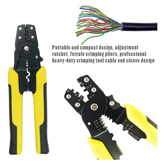 1 Pcs Crimp Tool Crimper Plier Wire Crimpers Adjustable Crimping Range for Cutting and Pressing Cables #2