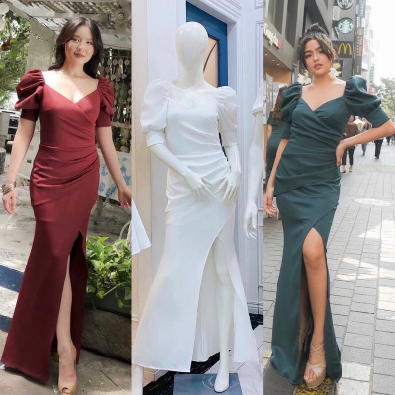 burgundy filipiniana gown