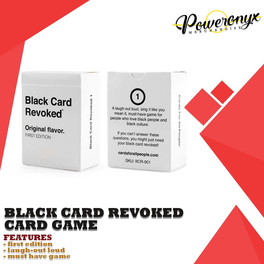 Black Card Revoked Card Game Original Flavor First Edition Shopee