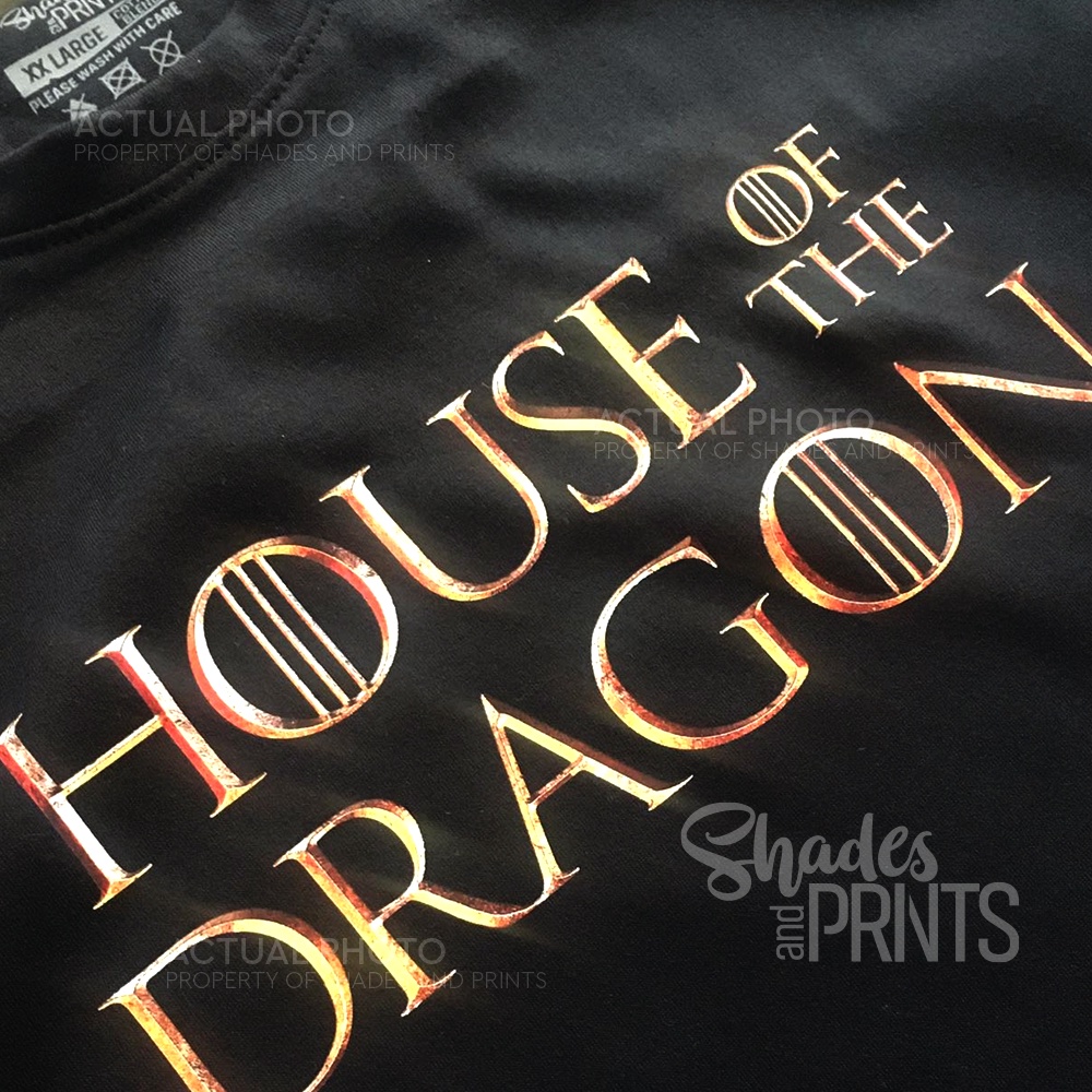 House of the Dragon Logo Printed Shirt Streetwear Comfortable Customized Unisex Premium Shirt