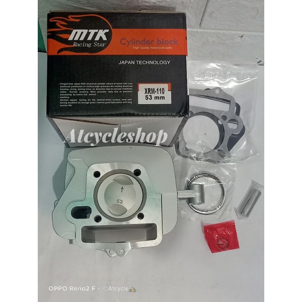 MTK CYLINDER BLOCK XRM 110 STD, 53MM, 54MM, 56MM Shopee Philippines