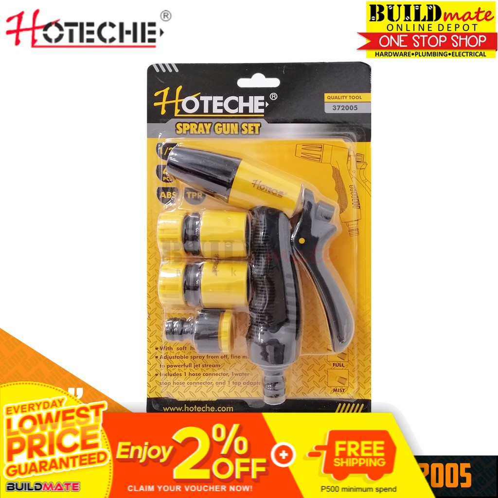Hoteche Adjustable Spray Gun 4PCS/SET 1/2" 372005 Shopee Philippines