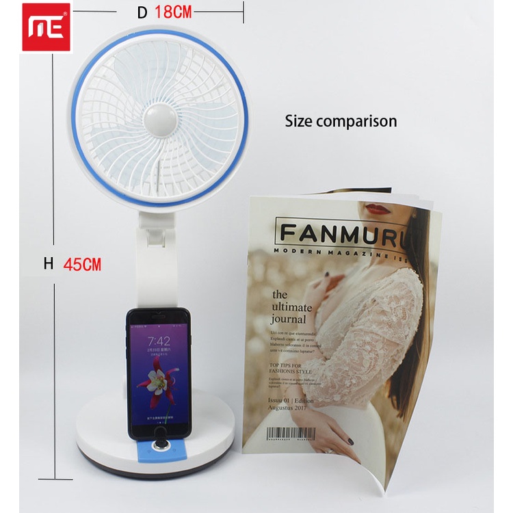 Multifunction fan Usb Charging Fold Mini with Led Light Mini 360
