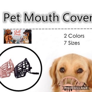 【CHILL PAWS PET】Strong Dog Muzzle Basket Anti-Biting Mouth cover with adjustable strap