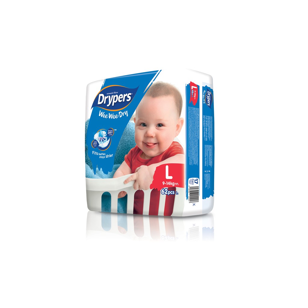 pampers drypers size l