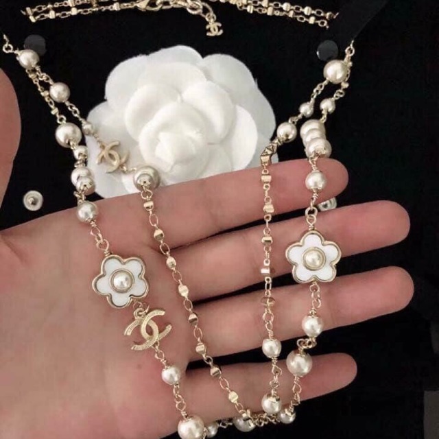 Chanel Long Necklace Chanel Fashion Jewelry Necklace | Shopee Philippines
