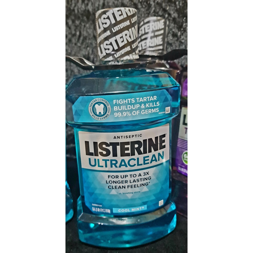 Listerine Ultraclean Antiseptic Mouthwash 1.5L Cool Mint Shopee